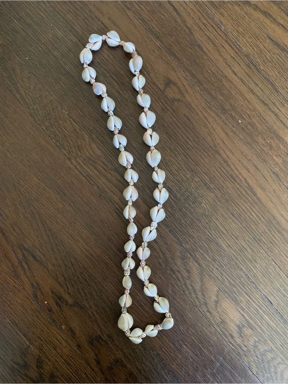 Handcrafted White Cowrie Shell Necklace - Beach-Inspired Necklace